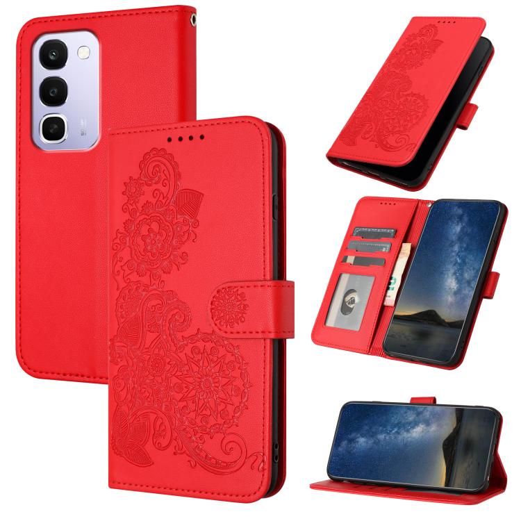 Datura Flower Embossed Flip Leather Phone Case, For Realme 16T 5G, For Realme C100 4G, For Realme P4 Power 5G, For Realme Note 80 4G, For Realme Neo8 5G, For Realme 16 5G, For Realme 16 Pro+ 5G Global, For Realme 16 Pro 5G Global                       ...