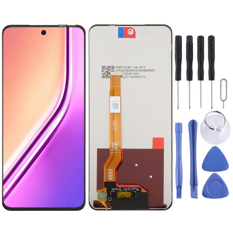 Écran LCD OEM avec assemblage complet numériseur, pour Realme 14x Inde, pour Realme 14x RMX5020, pour Realme C65 5G, pour Realme V60 / V60s, pour Realme N65 5G, pour Realme Narzo N65 5G, pour Realme 12 Lite 4G, pour Realme 12x 5G, pour Realme 12 5G