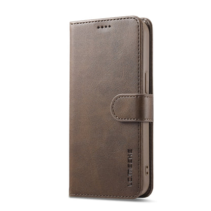 LC.IMEEKE Calf Texture Horizontal Flip Leather Case, For iPhone 16e / 17e, For iPhone 17 Pro Max, For iPhone 17 Pro, For iPhone 17, For iPhone Air, For iPhone 16 Pro Max