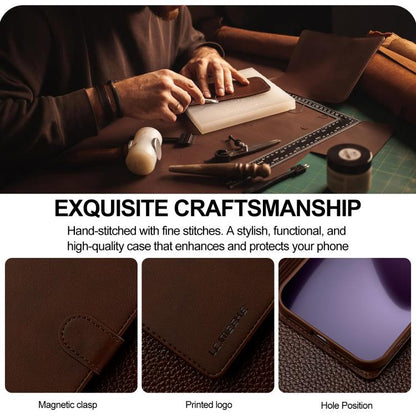 LC.IMEEKE Calf Texture Horizontal Flip Leather Case