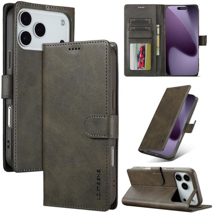 LC.IMEEKE Calf Texture Horizontal Flip Leather Case, For iPhone 16e / 17e, For iPhone 17 Pro Max, For iPhone 17 Pro, For iPhone 17, For iPhone Air, For iPhone 16 Pro Max