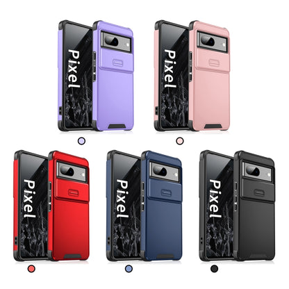 Sliding Camshield TPU + PC Phone Case, For Google Pixel 9a, For Google Pixel 9 Pro XL, For Google Pixel 9 / 9 Pro, For Google Pixel 8a, For Google Pixel 8 Pro, For Google Pixel 7 Pro, For Google Pixel 7, For Google Pixel 6a