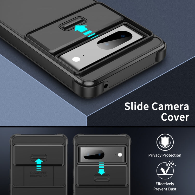 Sliding Camshield TPU + PC Phone Case, For Google Pixel 9a, For Google Pixel 9 Pro XL, For Google Pixel 9 / 9 Pro, For Google Pixel 8a, For Google Pixel 8 Pro, For Google Pixel 7 Pro, For Google Pixel 7, For Google Pixel 6a