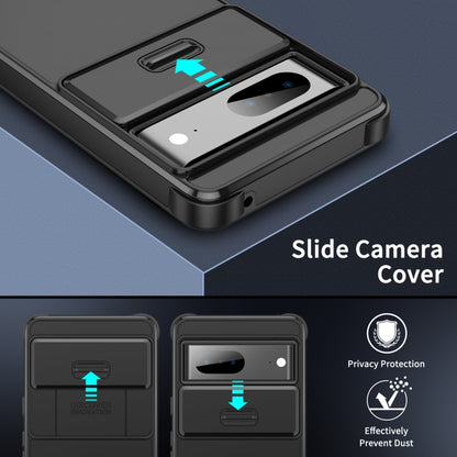 Sliding Camshield TPU + PC Phone Case, For Google Pixel 9a, For Google Pixel 9 Pro XL, For Google Pixel 9 / 9 Pro, For Google Pixel 8a, For Google Pixel 8 Pro, For Google Pixel 7 Pro, For Google Pixel 7, For Google Pixel 6a