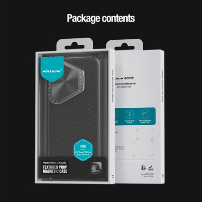 NILLKIN Textured Prop Magnetic Lens Protection Holder Nylon Phone Case, For Huawei Pura 70 Pro/70 Pro+