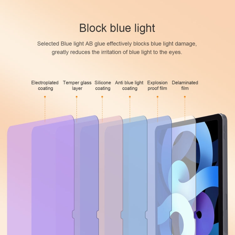 NILLKIN V+ Series Anti-Blue Light Tempered Glass Protective Film, For iPad Air 11 2024 / 2025 / 2026, For iPad Pro 11 2025 / 2024