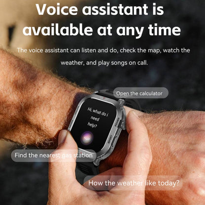 ZW66 2.01 inch BT5.1 Fitness Wellness Smart Watch, Support Bluetooth Call / Sleep / Blood Oxygen / Heart Rate / Blood Pressure Health Monitor