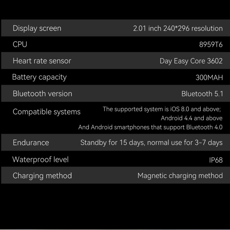 ZW66 2.01 inch BT5.1 Fitness Wellness Smart Watch, Support Bluetooth Call / Sleep / Blood Oxygen / Heart Rate / Blood Pressure Health Monitor