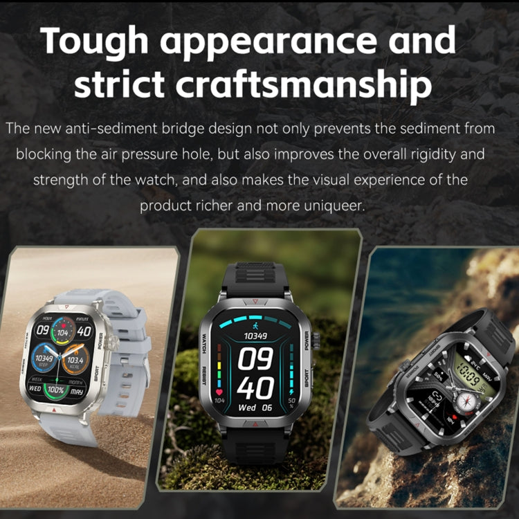 ZW66 2.01 inch BT5.1 Fitness Wellness Smart Watch, Support Bluetooth Call / Sleep / Blood Oxygen / Heart Rate / Blood Pressure Health Monitor