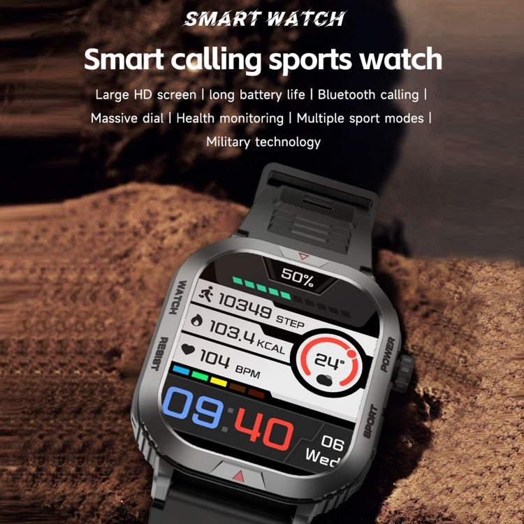 ZW66 2.01 inch BT5.1 Fitness Wellness Smart Watch, Support Bluetooth Call / Sleep / Blood Oxygen / Heart Rate / Blood Pressure Health Monitor