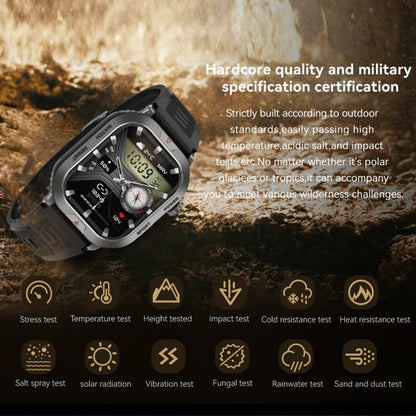 ZW66 2.01 inch BT5.1 Fitness Wellness Smart Watch, Support Bluetooth Call / Sleep / Blood Oxygen / Heart Rate / Blood Pressure Health Monitor