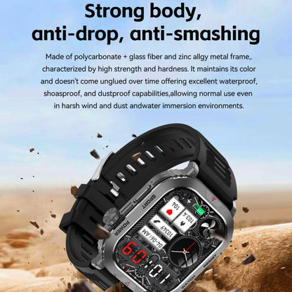 ZW66 2.01 inch BT5.1 Fitness Wellness Smart Watch, Support Bluetooth Call / Sleep / Blood Oxygen / Heart Rate / Blood Pressure Health Monitor