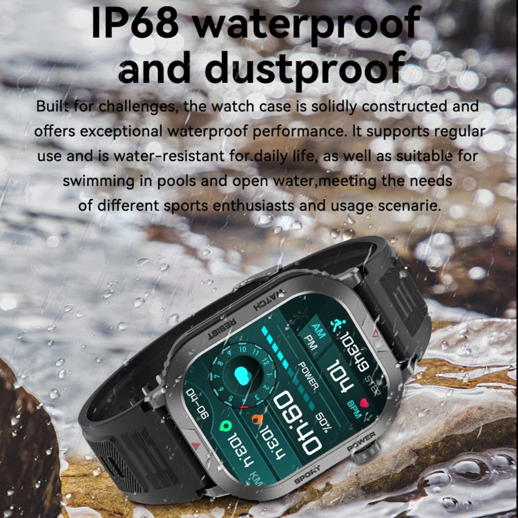 ZW66 2.01 inch BT5.1 Fitness Wellness Smart Watch, Support Bluetooth Call / Sleep / Blood Oxygen / Heart Rate / Blood Pressure Health Monitor