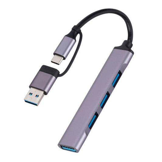 809-A 6 in 1 USB+Type-C to USB Multifunctional Docking Station HUB Adapter, 809-A