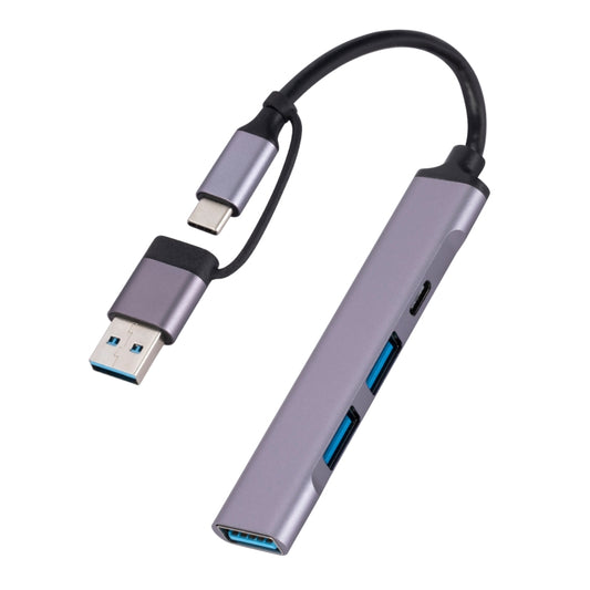 809-C 6 in 1 USB+Type-C to USB Multifunctional Docking Station HUB Adapter, 809-C