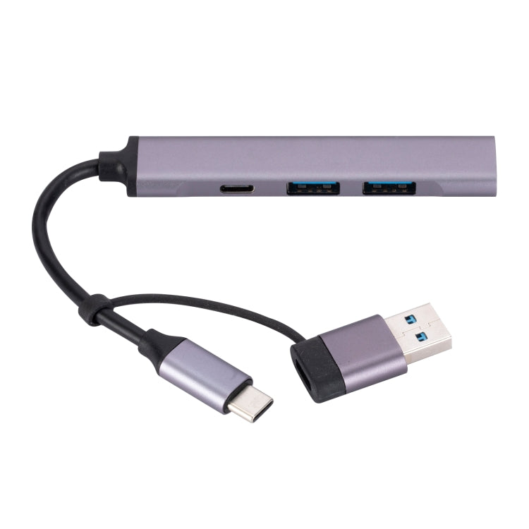 809-C 6 in 1 USB+Type-C to USB Multifunctional Docking Station HUB Adapter, 809-C