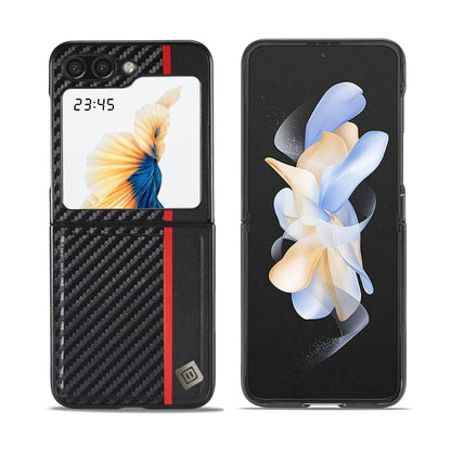 LC.IMEEKE 3 in 1 Carbon Fiber Texture Shockproof Phone Case, For Galaxy Z Fold8 Ultra 5G, For Galaxy Z Flip8 5G, For Samsung Galaxy Z Flip6 / Flip7 FE, For Samsung Galaxy Z Fold7 5G, For Samsung Galaxy Z Flip7 5G, For Samsung Galaxy Z Fold6 5G