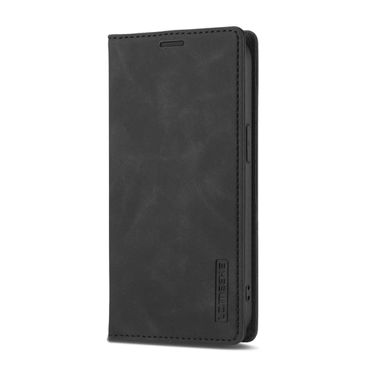 LC.IMEEKE Strong Magnetism Microfiber Leather Phone Case, For iPhone 17e / 16e, For iPhone 17 Pro Max, For iPhone 17 Pro, For iPhone 17, For iPhone Air, For iPhone 16 Pro Max, For iPhone 16 Pro, For iPhone 16 Plus, For iPhone 16