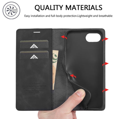 LC.IMEEKE Strong Magnetism Microfiber Leather Phone Case, For iPhone 17e / 16e, For iPhone 17 Pro Max, For iPhone 17 Pro, For iPhone 17, For iPhone Air, For iPhone 16 Pro Max, For iPhone 16 Pro, For iPhone 16 Plus, For iPhone 16