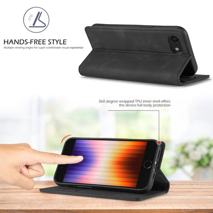 LC.IMEEKE Strong Magnetism Microfiber Leather Phone Case, For iPhone 17e / 16e, For iPhone 17 Pro Max, For iPhone 17 Pro, For iPhone 17, For iPhone Air, For iPhone 16 Pro Max, For iPhone 16 Pro, For iPhone 16 Plus, For iPhone 16
