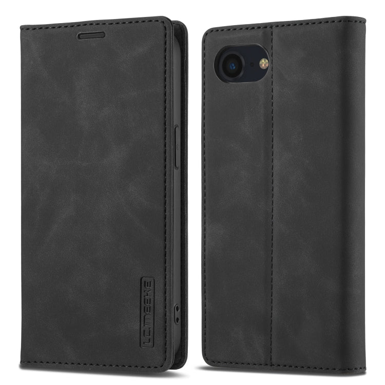 LC.IMEEKE Strong Magnetism Microfiber Leather Phone Case, For iPhone 17e / 16e, For iPhone 17 Pro Max, For iPhone 17 Pro, For iPhone 17, For iPhone Air, For iPhone 16 Pro Max, For iPhone 16 Pro, For iPhone 16 Plus, For iPhone 16