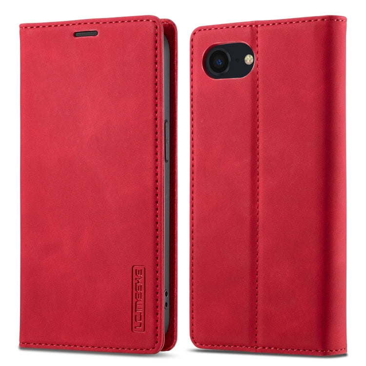 LC.IMEEKE Strong Magnetism Microfiber Leather Phone Case, For iPhone 17e / 16e, For iPhone 17 Pro Max, For iPhone 17 Pro, For iPhone 17, For iPhone Air, For iPhone 16 Pro Max, For iPhone 16 Pro, For iPhone 16 Plus, For iPhone 16