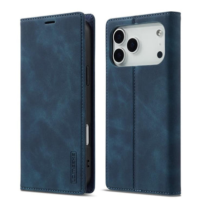 LC.IMEEKE Strong Magnetism Microfiber Leather Phone Case, For iPhone 17e / 16e, For iPhone 17 Pro Max, For iPhone 17 Pro, For iPhone 17, For iPhone Air, For iPhone 16 Pro Max, For iPhone 16 Pro, For iPhone 16 Plus, For iPhone 16