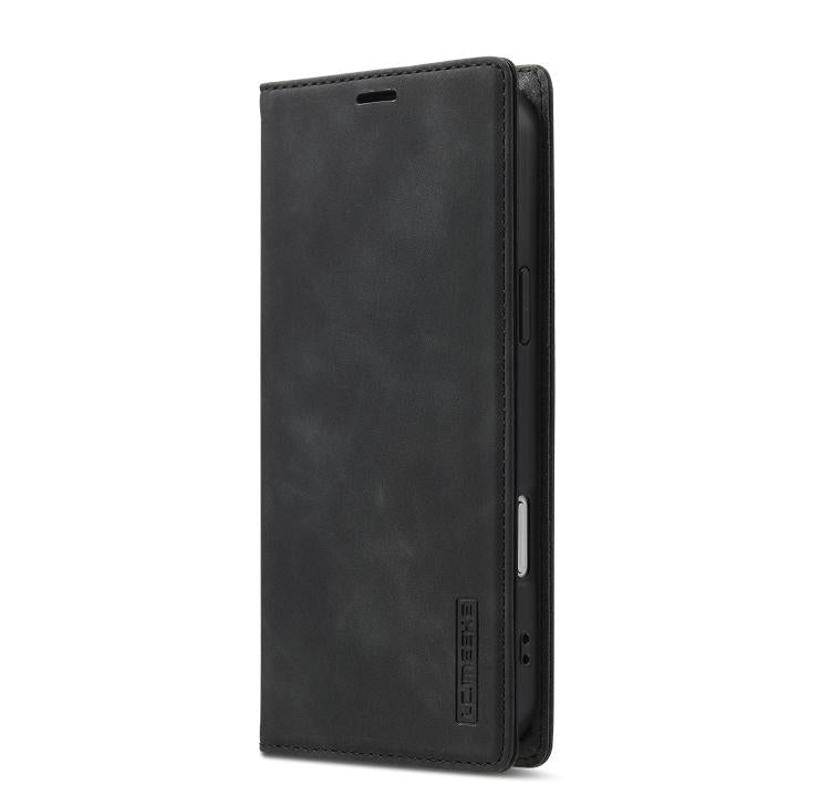 LC.IMEEKE Strong Magnetism Microfiber Leather Phone Case, For iPhone 18 Pro / 17 Pro, For iPhone 18 Pro Max / 17 Pro Max, For iPhone 17e / 16e, For iPhone 17, For iPhone Air, For iPhone 16 Pro Max, For iPhone 16 Pro, For iPhone 16 Plus, For iPhone 16