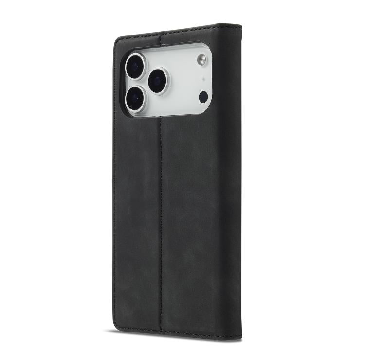 LC.IMEEKE Strong Magnetism Microfiber Leather Phone Case, For iPhone 18 Pro / 17 Pro, For iPhone 18 Pro Max / 17 Pro Max, For iPhone 17e / 16e, For iPhone 17, For iPhone Air, For iPhone 16 Pro Max, For iPhone 16 Pro, For iPhone 16 Plus, For iPhone 16