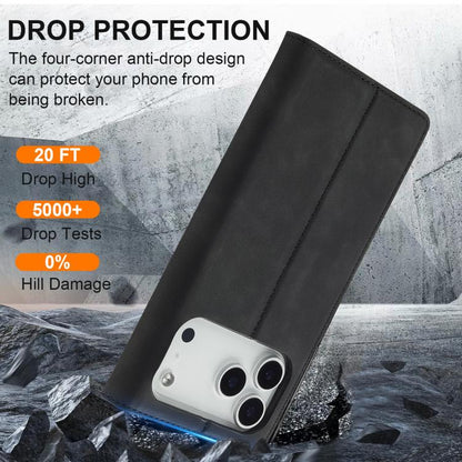LC.IMEEKE Strong Magnetism Microfiber Leather Phone Case, For iPhone 18 Pro / 17 Pro, For iPhone 18 Pro Max / 17 Pro Max, For iPhone 17e / 16e, For iPhone 17, For iPhone Air, For iPhone 16 Pro Max, For iPhone 16 Pro, For iPhone 16 Plus, For iPhone 16