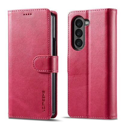 LC.IMEEKE Calf Texture Leather Phone Case, For Galaxy Z Fold8 Ultra 5G, For Galaxy Z Flip8 5G, For Samsung Galaxy Z Flip6 / Flip7 FE, For Samsung Galaxy Z Fold7 5G, For Samsung Galaxy Z Flip7 5G, For Samsung Galaxy Z Fold6 5G