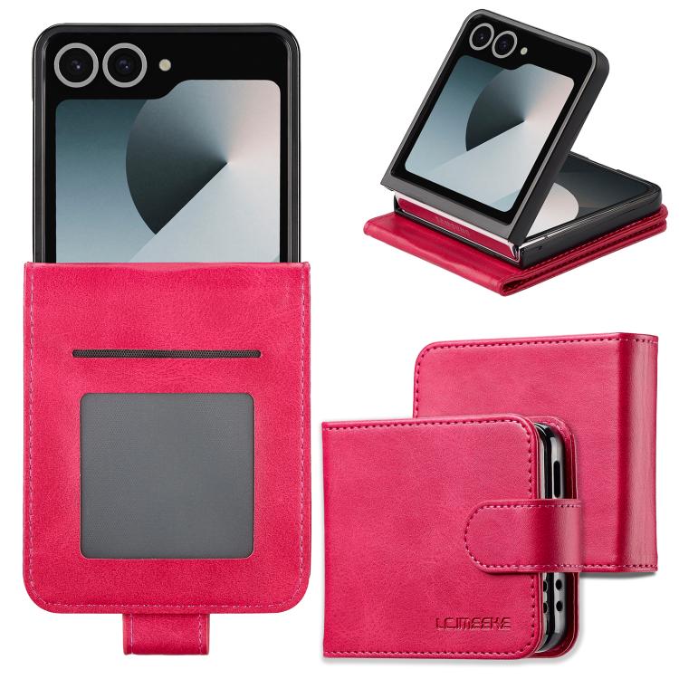 LC.IMEEKE Calf Texture Leather Phone Case, For Galaxy Z Fold8 Ultra 5G, For Galaxy Z Flip8 5G, For Samsung Galaxy Z Flip6 / Flip7 FE, For Samsung Galaxy Z Fold7 5G, For Samsung Galaxy Z Flip7 5G, For Samsung Galaxy Z Fold6 5G