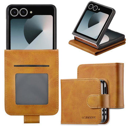 LC.IMEEKE Calf Texture Leather Phone Case, For Galaxy Z Fold8 Ultra 5G, For Galaxy Z Flip8 5G, For Samsung Galaxy Z Flip6 / Flip7 FE, For Samsung Galaxy Z Fold7 5G, For Samsung Galaxy Z Flip7 5G, For Samsung Galaxy Z Fold6 5G