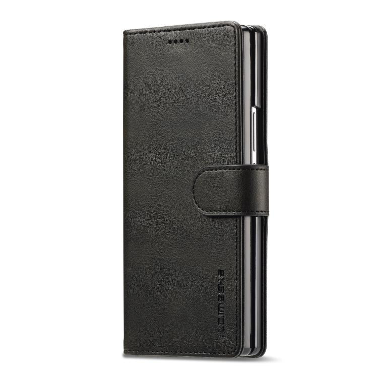 LC.IMEEKE Calf Texture Leather Phone Case, For Galaxy Z Fold8 Ultra 5G, For Galaxy Z Flip8 5G, For Samsung Galaxy Z Flip6 / Flip7 FE, For Samsung Galaxy Z Fold7 5G, For Samsung Galaxy Z Flip7 5G, For Samsung Galaxy Z Fold6 5G