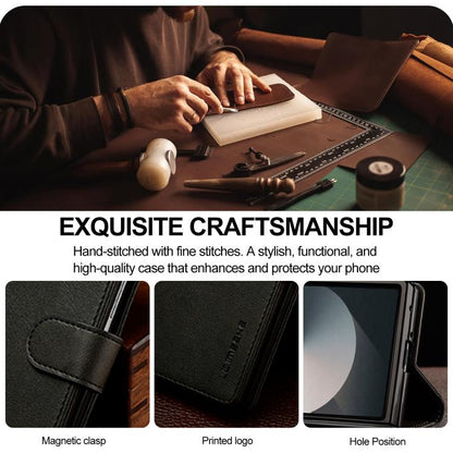 LC.IMEEKE Calf Texture Leather Phone Case, For Galaxy Z Fold8 Ultra 5G, For Galaxy Z Flip8 5G, For Samsung Galaxy Z Flip6 / Flip7 FE, For Samsung Galaxy Z Fold7 5G, For Samsung Galaxy Z Flip7 5G, For Samsung Galaxy Z Fold6 5G