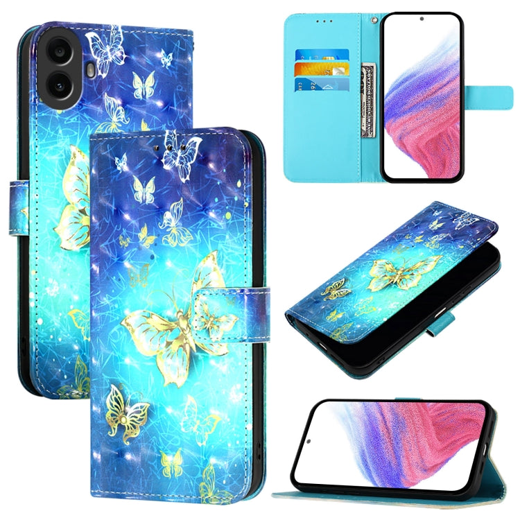 3D Painting Horizontal Flip Leather Phone Case, For Nothing Phone 4a Pro, For Nothing Phone 4a, For Nothing CMF Phone 1, For Nothing Phone 2a