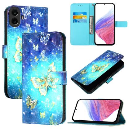 3D Painting Horizontal Flip Leather Phone Case, For Nothing Phone 4a Pro, For Nothing Phone 4a, For Nothing CMF Phone 1, For Nothing Phone 2a