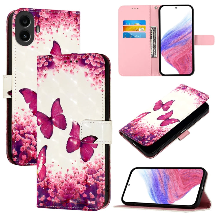 3D Painting Horizontal Flip Leather Phone Case, For Nothing Phone 4a Pro, For Nothing Phone 4a, For Nothing CMF Phone 1, For Nothing Phone 2a