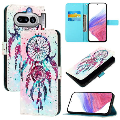 3D Painting Horizontal Flip Leather Phone Case, For Nothing Phone 4a Pro, For Nothing Phone 4a, For Nothing CMF Phone 1, For Nothing Phone 2a