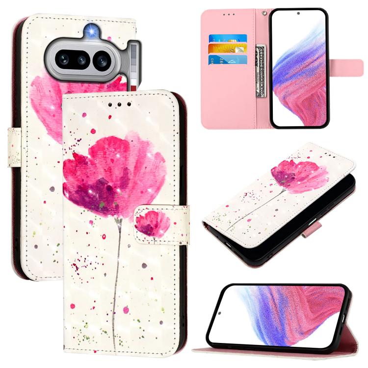 3D Painting Horizontal Flip Leather Phone Case, For Nothing Phone 4a Pro, For Nothing Phone 4a, For Nothing CMF Phone 1, For Nothing Phone 2a