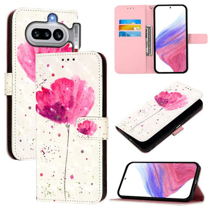 3D Painting Horizontal Flip Leather Phone Case, For Nothing Phone 4a Pro, For Nothing Phone 4a, For Nothing CMF Phone 1, For Nothing Phone 2a