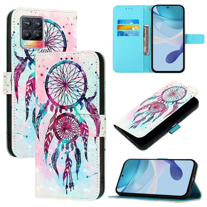 3D Painting Horizontal Flip Leather Phone Case, For Realme C20 / C11 2021 / C21, For Realme C21Y, For Realme C25 / C25s / C15 / C12 / 7i Global, For Realme 8 4G / 8 Pro 4G, For Realme GT 5G / GT Neo 5G, For Realme C17 / 7i