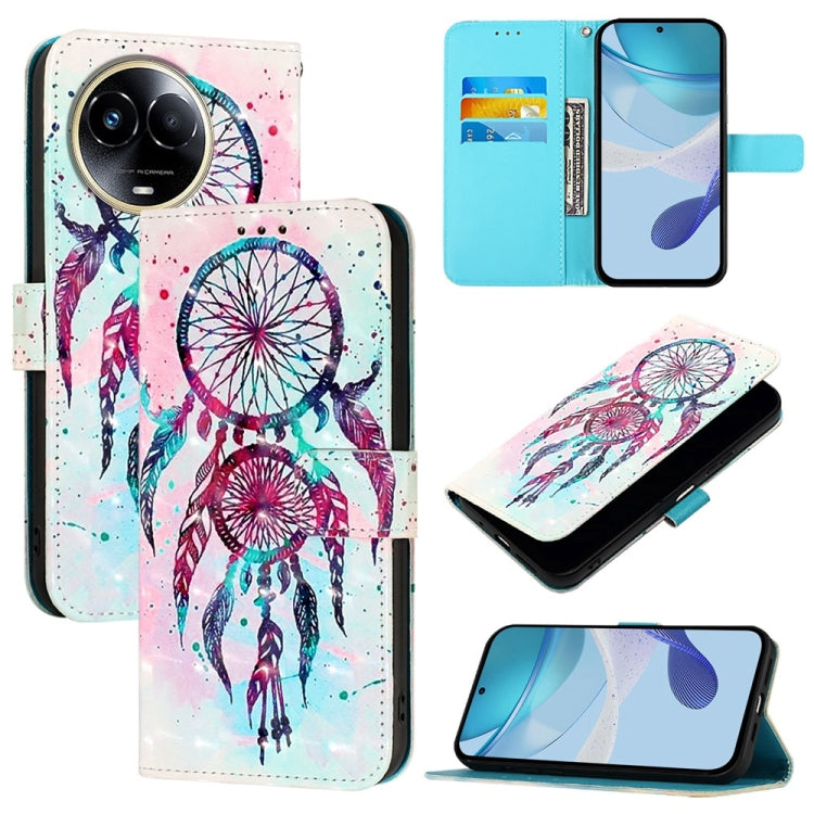3D Painting Horizontal Flip Leather Phone Case, For Realme GT 6 5G Global / GT 6T 5G Global, For Realme 12+ / Narzo 70 Pro 5G India, For Realme 12 5G Global, For Realme Note 50 / C51 / C53 / Narzo N53, For Realme 12 Pro / Realme 12 Pro+                ...