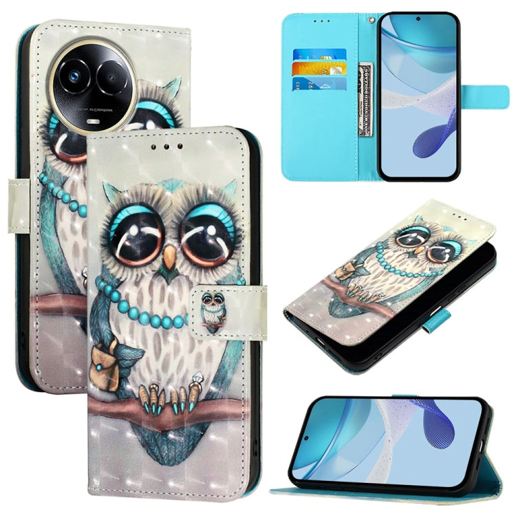 3D Painting Horizontal Flip Leather Phone Case, For Realme GT 6 5G Global / GT 6T 5G Global, For Realme 12+ / Narzo 70 Pro 5G India, For Realme 12 5G Global, For Realme Note 50 / C51 / C53 / Narzo N53, For Realme 12 Pro / Realme 12 Pro+                ...