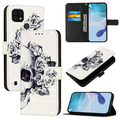 3D Painting Horizontal Flip Leather Phone Case, For Realme C20 / C11 2021 / C21, For Realme C21Y, For Realme C25 / C25s / C15 / C12 / 7i Global, For Realme 8 4G / 8 Pro 4G, For Realme GT 5G / GT Neo 5G, For Realme C17 / 7i