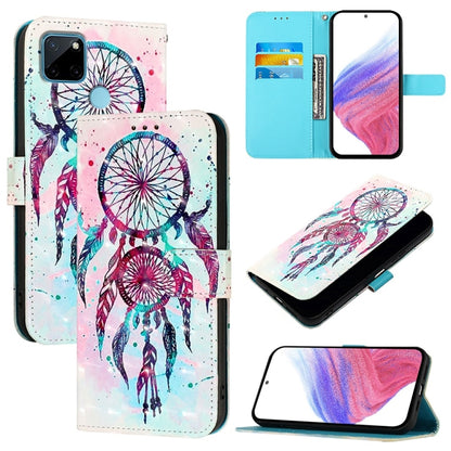 3D Painting Horizontal Flip Leather Phone Case, For Realme C20 / C11 2021 / C21, For Realme C21Y, For Realme C25 / C25s / C15 / C12 / 7i Global, For Realme 8 4G / 8 Pro 4G, For Realme GT 5G / GT Neo 5G, For Realme C17 / 7i