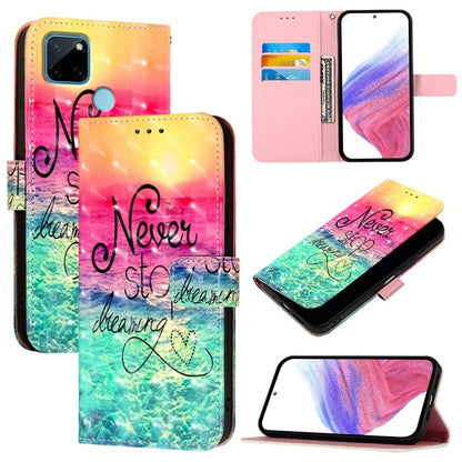 3D Painting Horizontal Flip Leather Phone Case, For Realme C20 / C11 2021 / C21, For Realme C21Y, For Realme C25 / C25s / C15 / C12 / 7i Global, For Realme 8 4G / 8 Pro 4G, For Realme GT 5G / GT Neo 5G, For Realme C17 / 7i