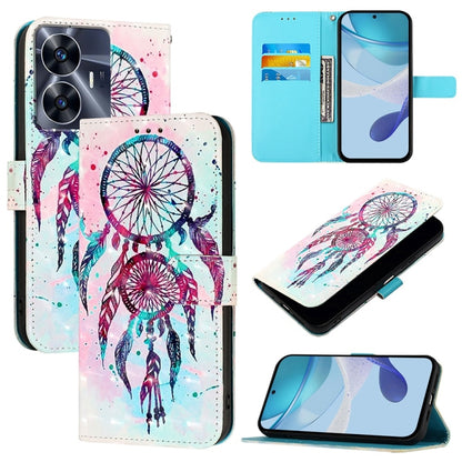 3D Painting Horizontal Flip Leather Phone Case, For Realme GT 6 5G Global / GT 6T 5G Global, For Realme 12+ / Narzo 70 Pro 5G India, For Realme 12 5G Global, For Realme Note 50 / C51 / C53 / Narzo N53, For Realme 12 Pro / Realme 12 Pro+                ...