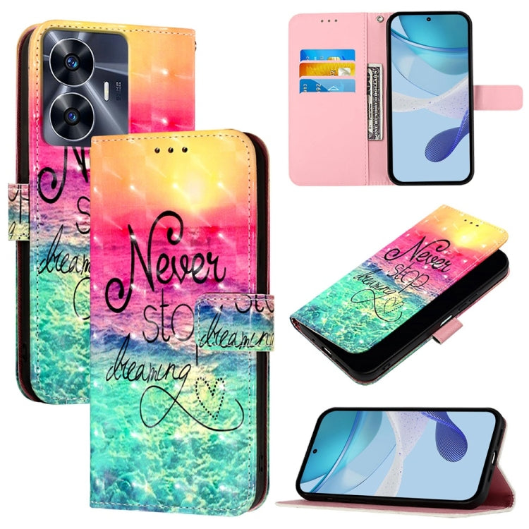 3D Painting Horizontal Flip Leather Phone Case, For Realme GT 6 5G Global / GT 6T 5G Global, For Realme 12+ / Narzo 70 Pro 5G India, For Realme 12 5G Global, For Realme Note 50 / C51 / C53 / Narzo N53, For Realme 12 Pro / Realme 12 Pro+                ...