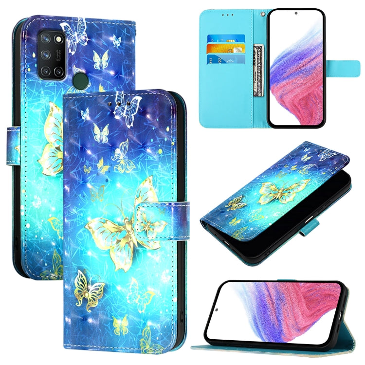 3D Painting Horizontal Flip Leather Phone Case, For Realme C20 / C11 2021 / C21, For Realme C21Y, For Realme C25 / C25s / C15 / C12 / 7i Global, For Realme 8 4G / 8 Pro 4G, For Realme GT 5G / GT Neo 5G, For Realme C17 / 7i